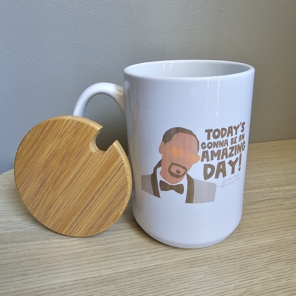 Snoop Affirmations Mug with Bamboo Lid - 15oz Handmade - Doggyland - Picture 2 of 6